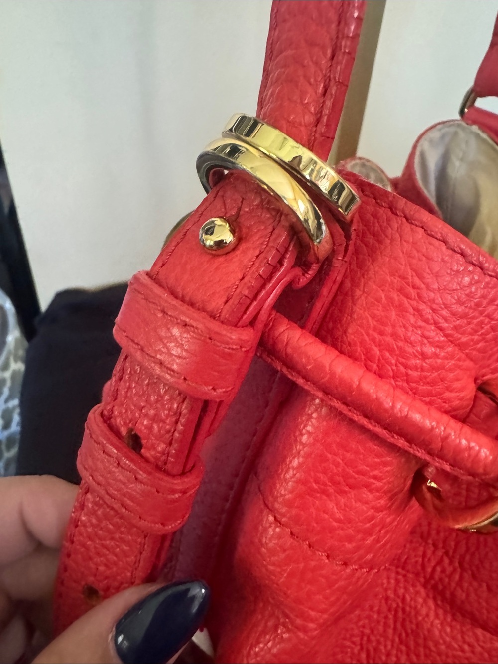 See by Chloé Vicky Small Bucket Bag - Coral Leather - Rare! - Picture 5 of 14